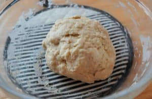 A shaggy ball of dough.