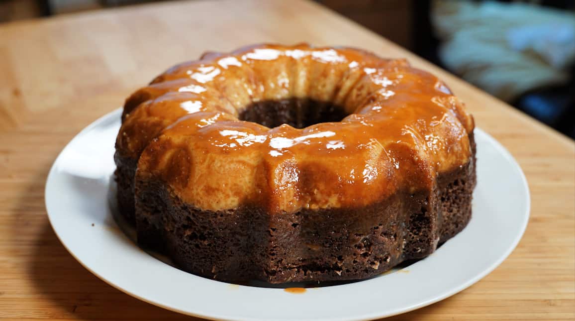 Chocoflan Impossible Cake - Yoga of Cooking