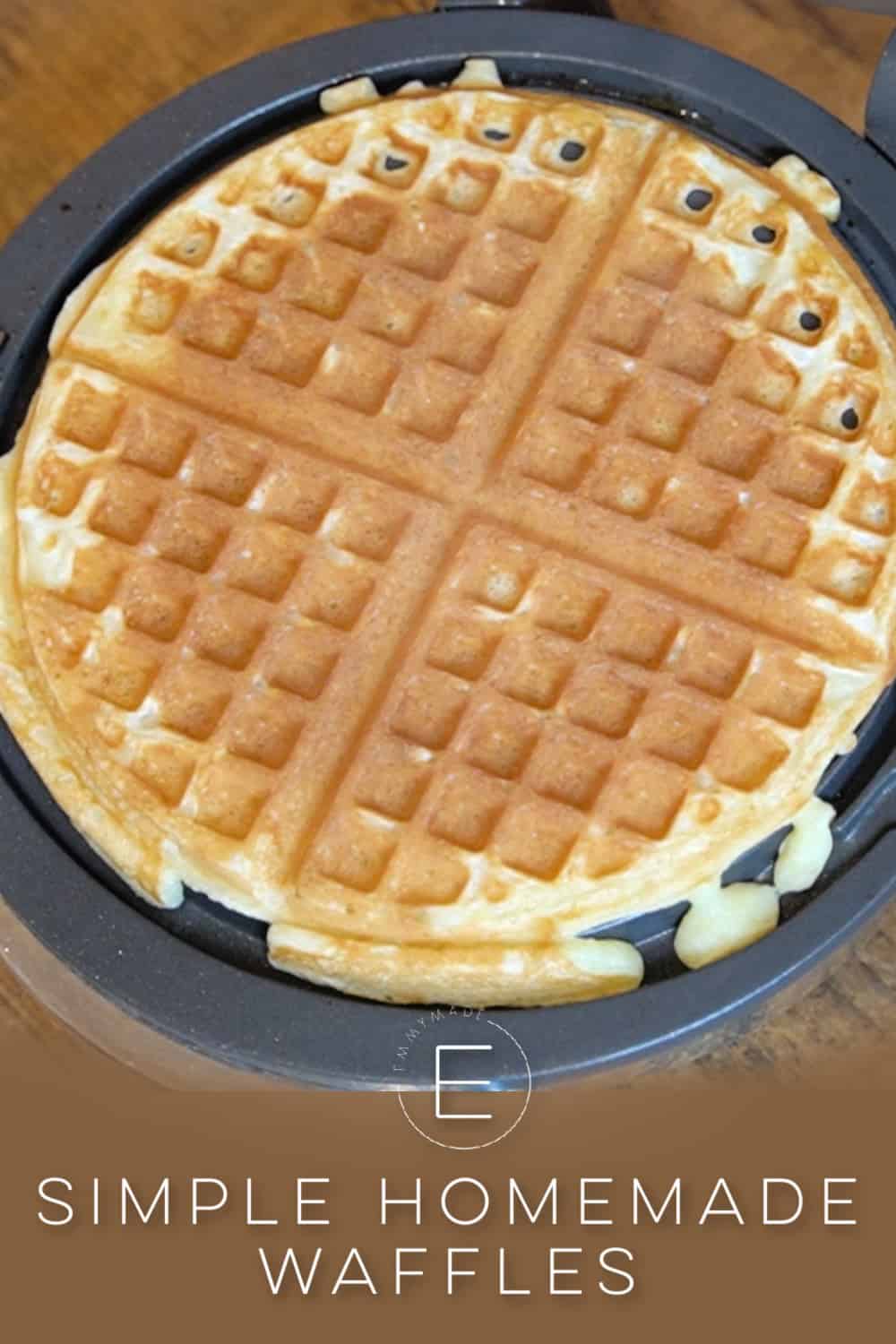 Easiest Waffles - No Buttermilk? No Problem - Emmymade